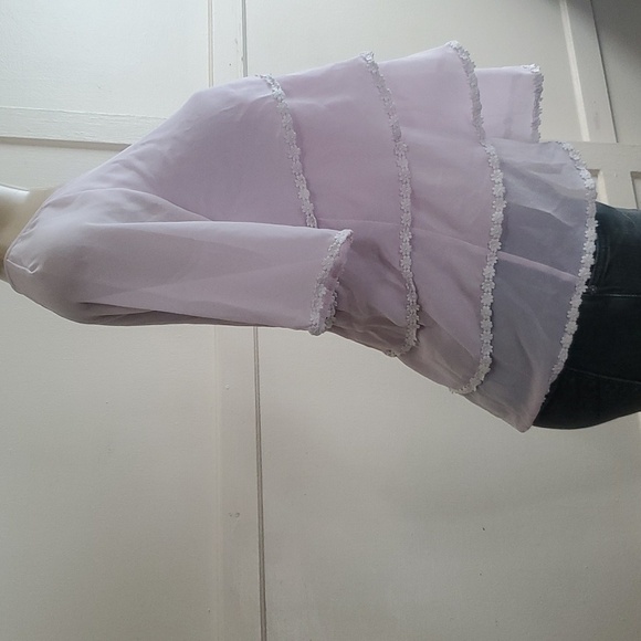 Blumarine Made in Italy Women’s Pink Layered Blouse top Size S - Picture 4 of 10